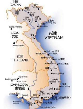 越南旅游景点城市分布概况介绍