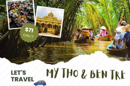 2D1N TOUR | MY THO & BEN TRE - CAN THO: FRUIT GARDEN, CAI RANG FLOATING MARKET, VINH TRANG PAGODA (FROM HO CHI MINH)